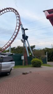 Costa Rico speaker installation at coaster