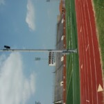 The Yellowjackets Stadium installation also includes Berlins on two lightpoles to maximize coverage across the field and the stands