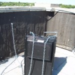 The Berlin 9040 was mounted to the Haskell County Courthouse for extra precautions