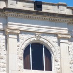 Four Berlin 9040 weatherproof loudspeakers broadcast voice and music to a multi-block area surrounding the courthouse