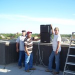 Tru-Sound Studio installs the Berlin 9040s on the courthouse roof