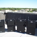 The Berlin 9040s were mounted on the roof facing east, west, north and south