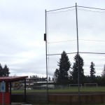 Saints Baseball - Paris 616 Loudspeaker on fence - another view of this low-profile baseball PA installation.