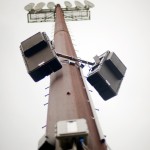 The PowerChiton weatherproof amplifier at stadium
