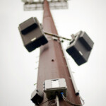 The PowerChiton weatherproof amplifier at stadium