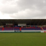 Nohos are installed inside on either side of the covered bleachers and face inward