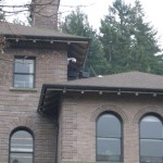 Powerchiton as mass notification speakers Roof view